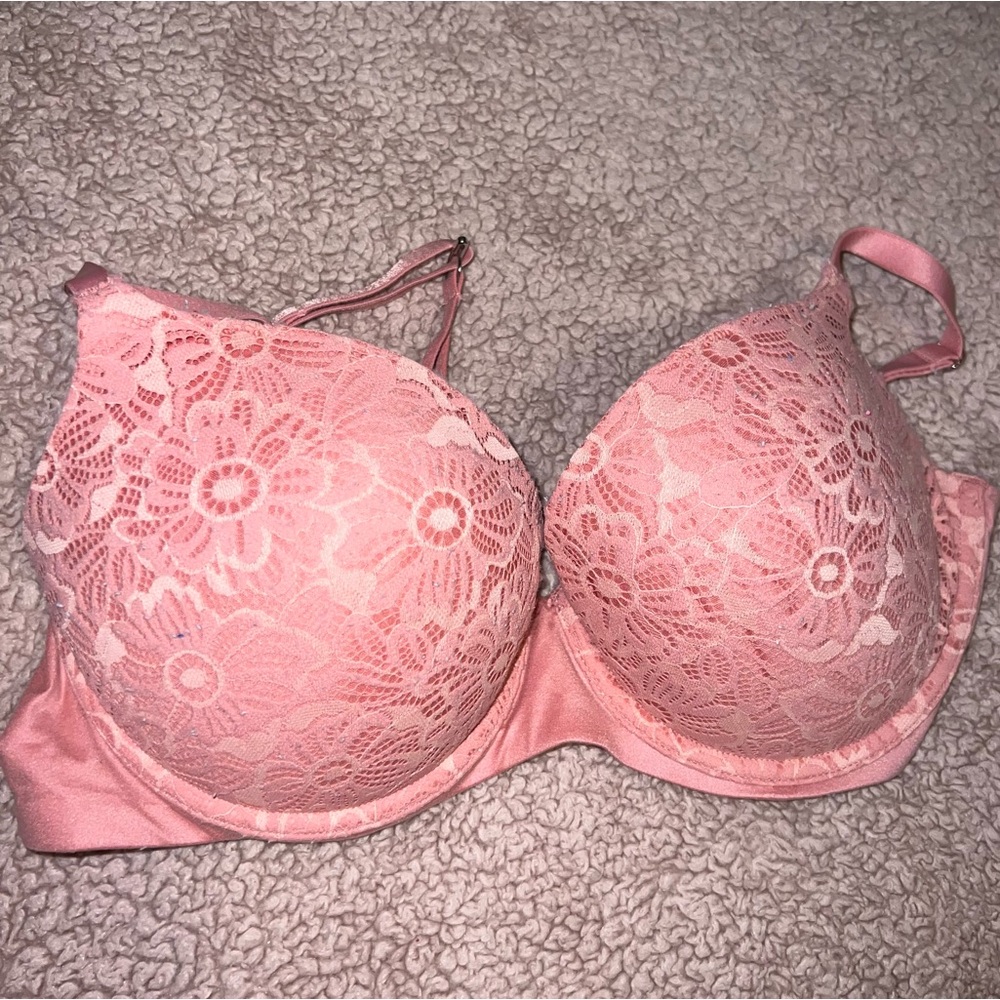 aerie Pink Lace Push-Up Bra